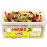 Los mejores  - Haribo Jelly Babies - Golosinas de gelatina con formas de bebé - 1.080 g - Aprox. 600 unidades